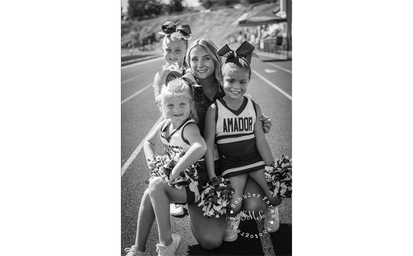 Coach Hannah and Mascots